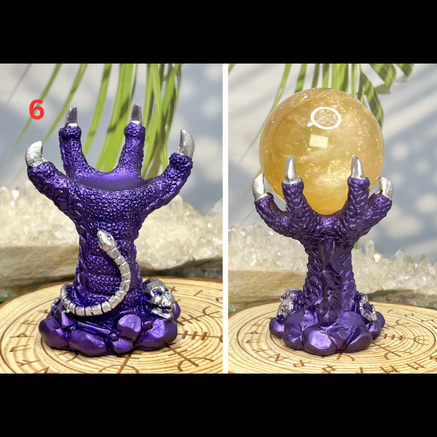 Various Sphere Holders for Crystals Ball Stands