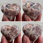 Russian Flower Cherry Blossom Jasper Hearts Healing Crystal Carvings