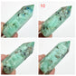 Fynchenite Phoenix Stone Malachite Turquoise Chrysocolla Points Towers Crystals