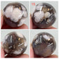 Black Flower Agate Mini Spheres Crystal Ball Australian Seller