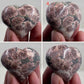 Russian Flower Cherry Blossom Jasper Hearts Healing Crystal Carvings