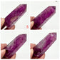 Fuchsia Purple Fluorite Points Towers Crystal Generators