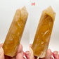 Golden Healer Quartz Points Towers Crystal Generators