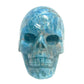 Blue Apatite Skull Healing Crystal Carving 550g