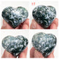 Moss Agate Hearts Healing Crystal Carvings