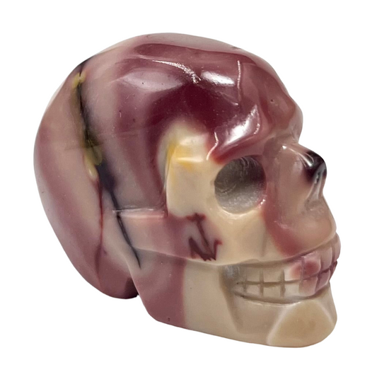 Mookaite Jasper Skull 2 Inches Australian Gemstone Crystal Carving