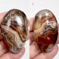 Sardonyx Chalcedony Onyx Palm Stone Meditation Healing Crystal