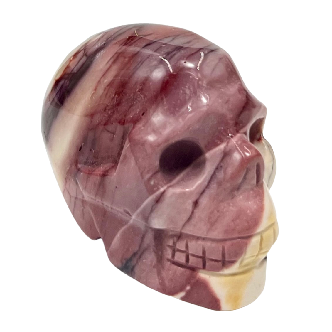 Mookaite Jasper Skull 2 Inches Australian Gemstone Crystal Carving