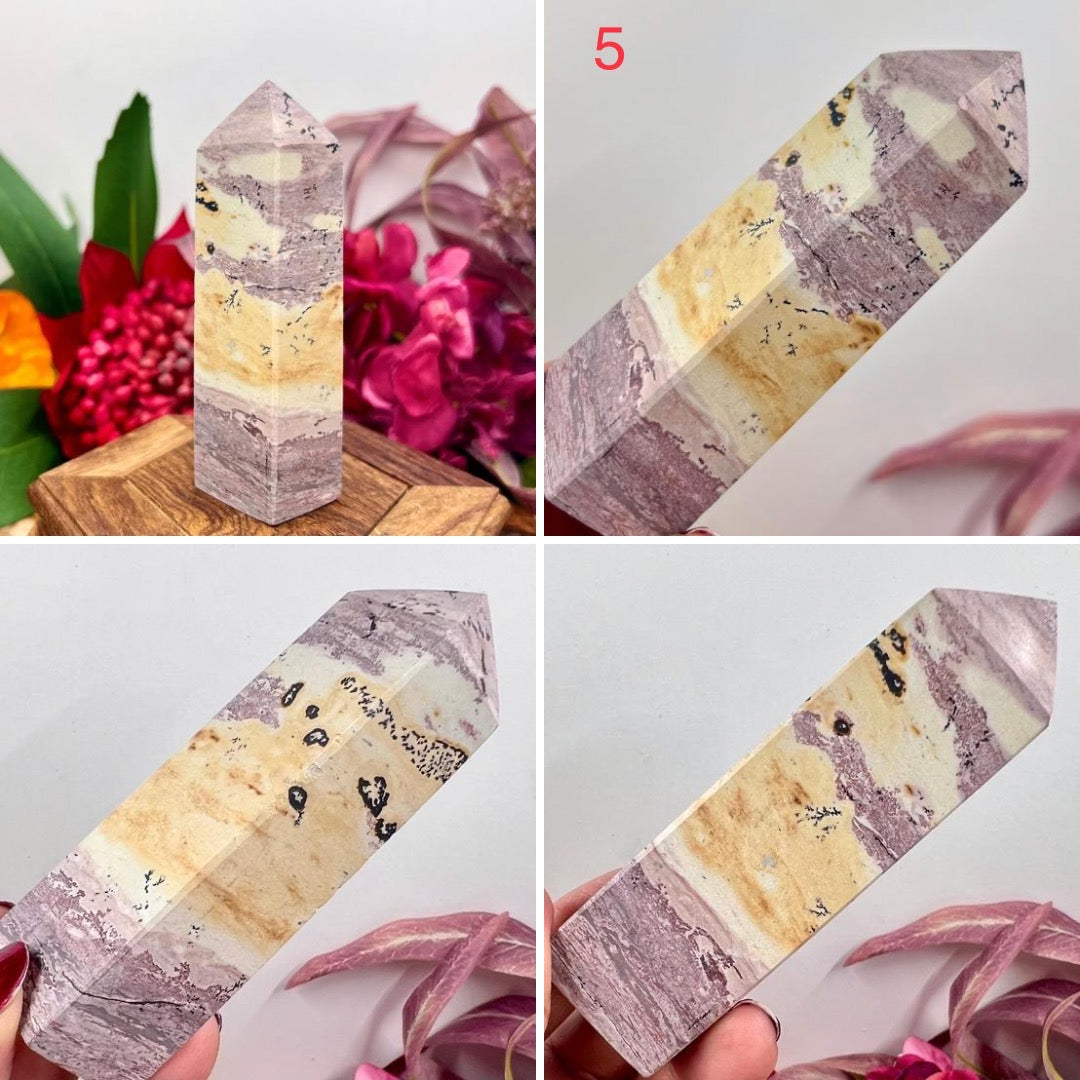 Dendritic Jasper Obelisk Points Towers Crystal Generators