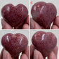 Rhodonite Hearts Crystal Carving Australian Seller