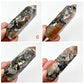 Mosaic Chalcedony Quartz Rare Points Towers Crystal Generators