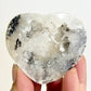 Druzy Mexican Agate Heart Quartz With Stand Crystal Carving Australian Seller