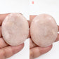 Pink Amethyst Palm Stones Worry Healing Crystal Meditation