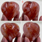 Fire Quartz Hematoid Hearts Crystal Carvings Australian Seller