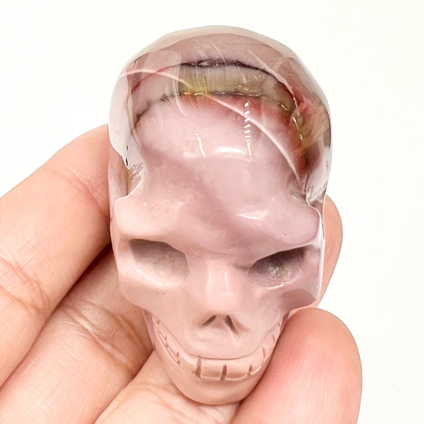 Mookaite Jasper Skull 2 Inches Australian Gemstone Crystal Carving