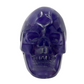 Indigo Fluorite Skull Hollow Jaw Healing Crystal Carving 680g