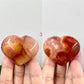 Carnelian Hearts Crystal Carvings Australian Seller