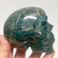 Blue Apatite Skull Healing Crystal Carving 699g