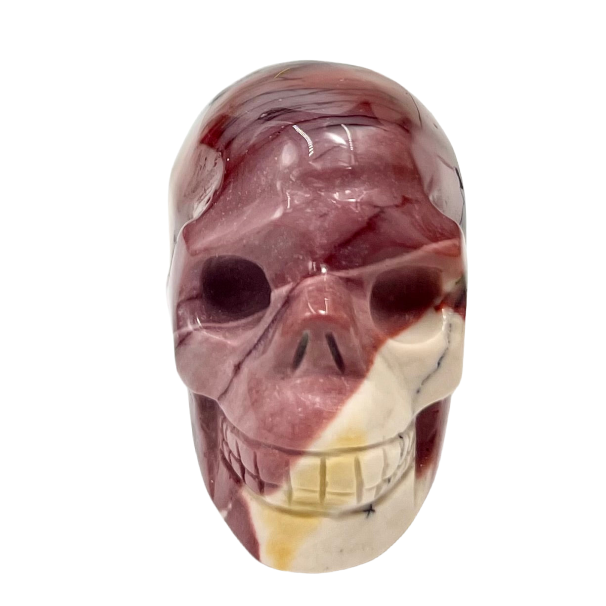 Mookaite Jasper Skull 2 Inches Australian Gemstone Crystal Carving