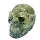 Prehnite with Epidote Skull 2 Inches Hand Carved Crystal Carving