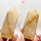 Golden Healer Quartz Points Towers Crystal Generators