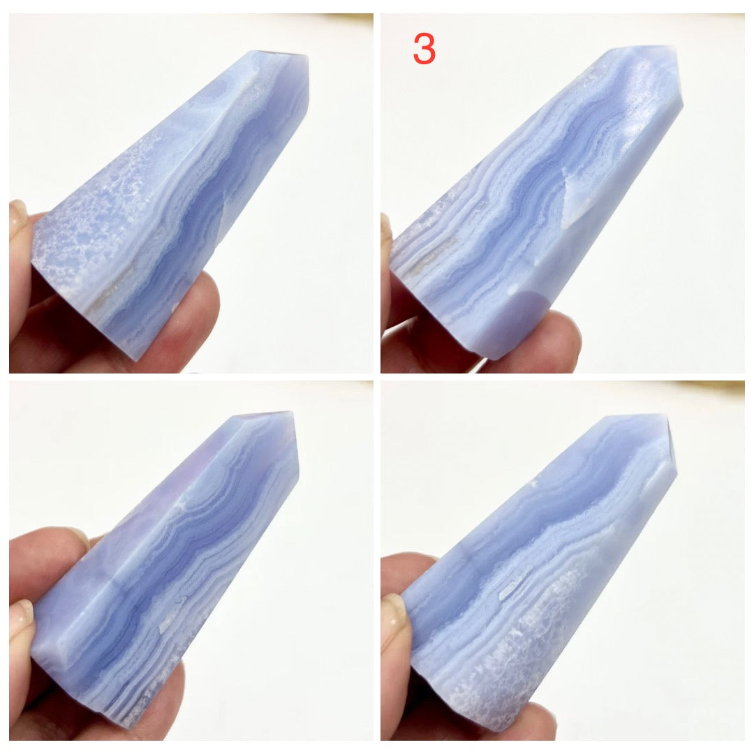 Blue Lace Agate Towers Points Crystal Generators