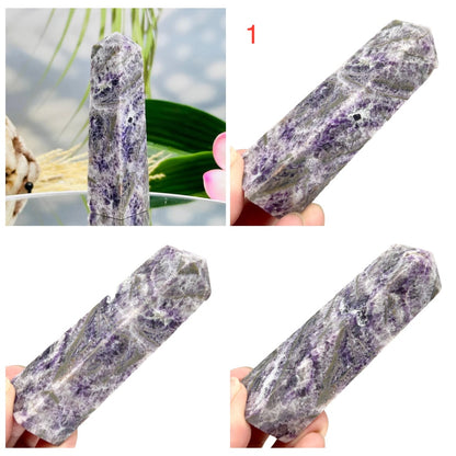 Purple Fluorite Sphalerite Towers Points Healing Crystal Generators