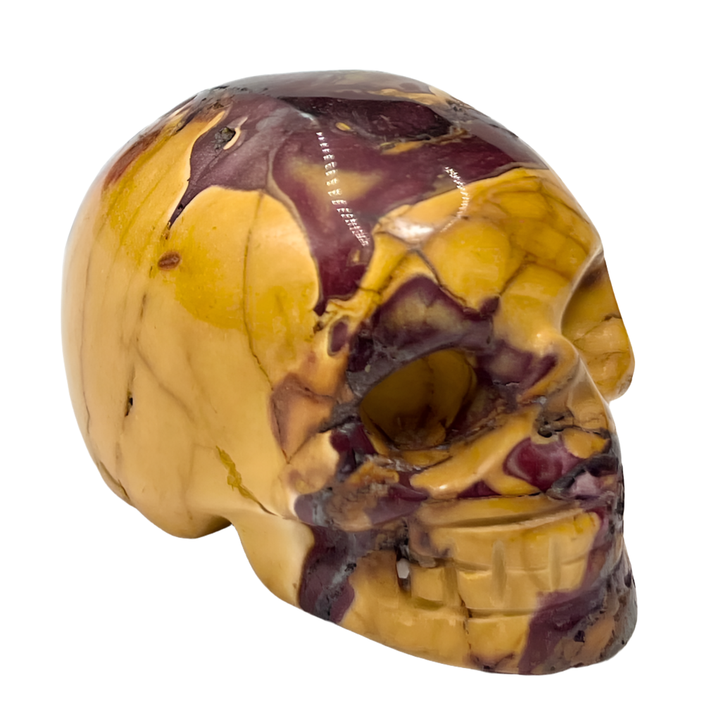 Mookaite Jasper Skull 2 Inches Australian Gemstone Crystal Carving