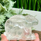 Clear Quartz Bunny Rabbit Healing Crystal Animal Carving 312g