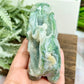 Moss Agate Elephant Healing Animal Crystal Carving 310g