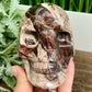 Red Violet Jasper Skull Rare Healing Crystal Carving 1044g