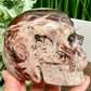 Red Violet Jasper Skull Rare Healing Crystal Carving 1044g