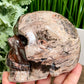 Red Violet Jasper Skull Rare Healing Crystal Carving 1044g