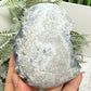 Celestite Celestine Large Egg with Stand Large Geode Cluster Crystal 1075g