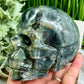 Labradorite Skull Healing Crystal Carving 1167g