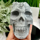 Black Quartz Skull Large Druzy Crystal 1158g