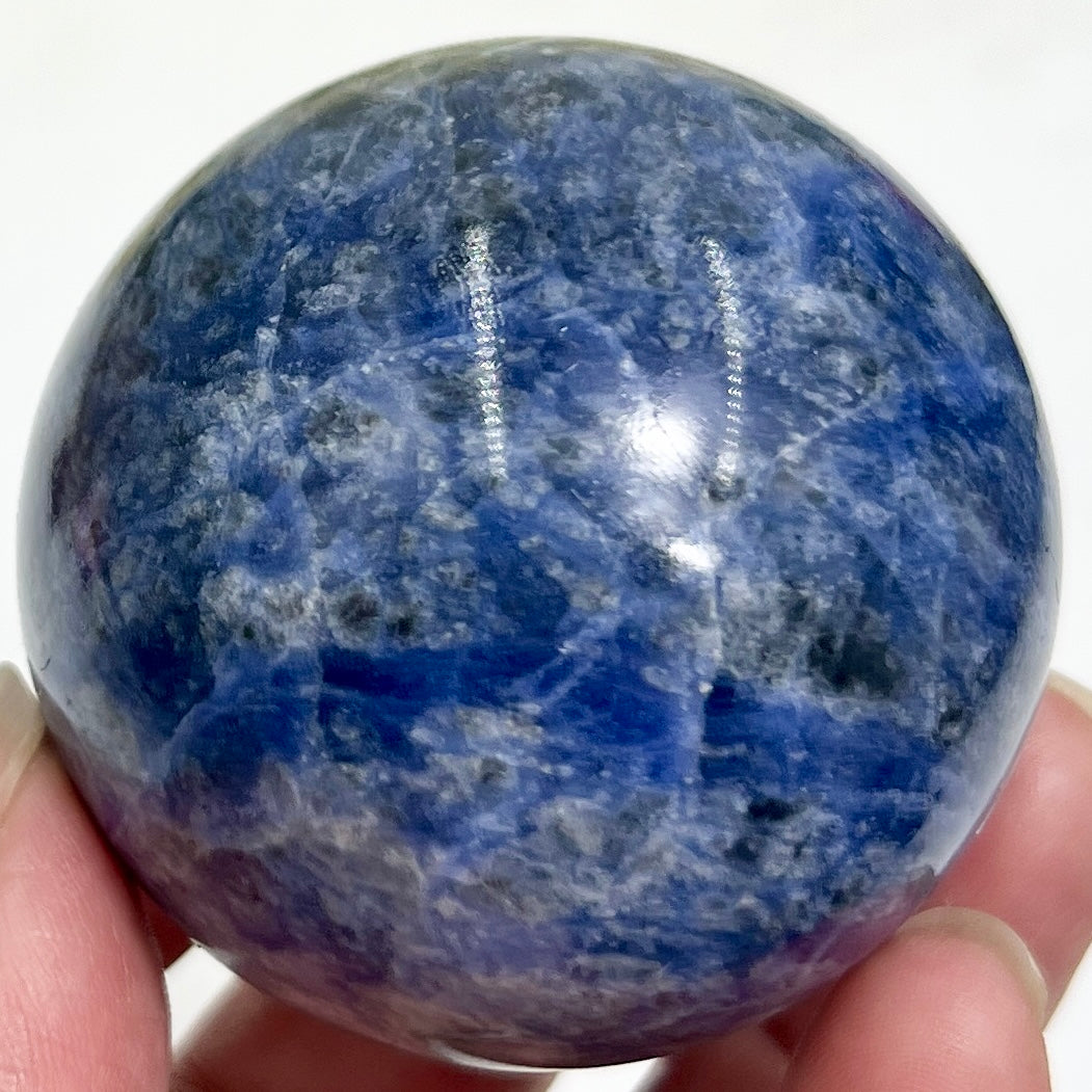 Sodalite Sphere Healing Crystal Ball 182g 52mm