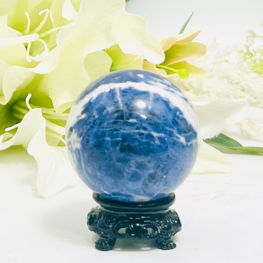 Sodalite Sphere Healing Crystal Ball 200g 54mm