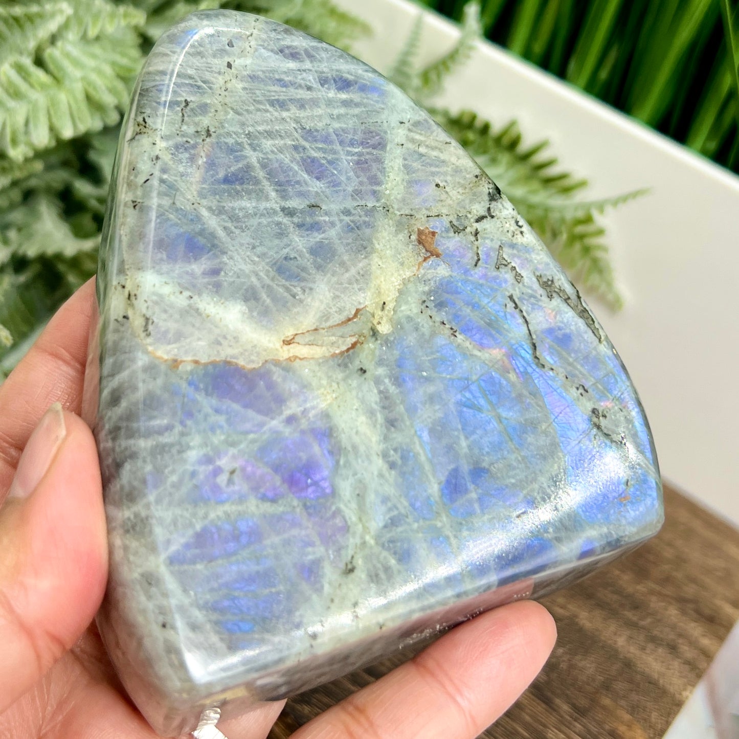 Labradorite Purple Sunset Free Form Healing Crystal 514g