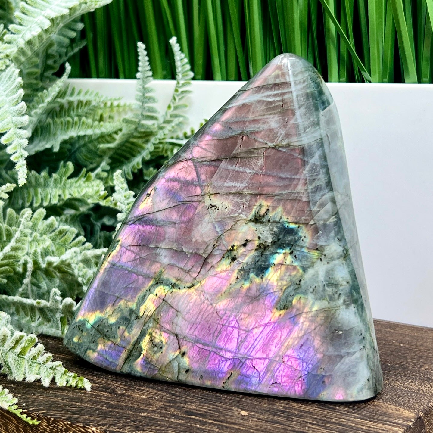 Labradorite Purple Free Form Healing Crystal 734g