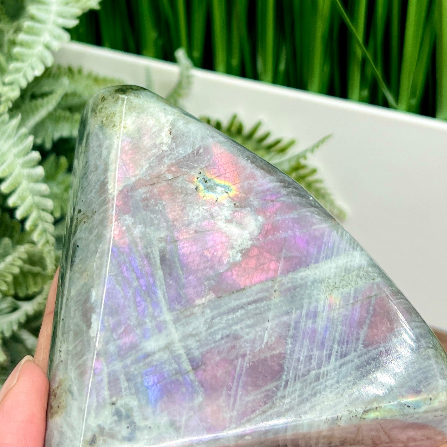 Labradorite Purple Free Form Healing Crystal 734g