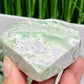 Lucky Jade Purple Stichtite Green Serpentine Palm Stones Meditation Crystals 182g