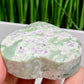 Lucky Jade Purple Stichtite Green Serpentine Palm Stones Meditation Crystals 182g