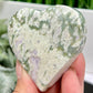 Lucky Jade Purple Stichtite Green Serpentine Palm Stones Meditation Crystals 130g