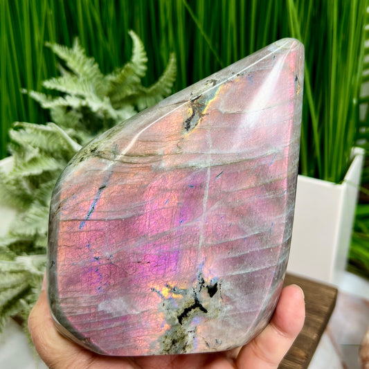 Labradorite Purple Sunset Free Form Healing Crystal 1340g