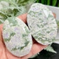 Lucky Jade Purple Stichtite Green Serpentine Palm Stones Meditation Crystals