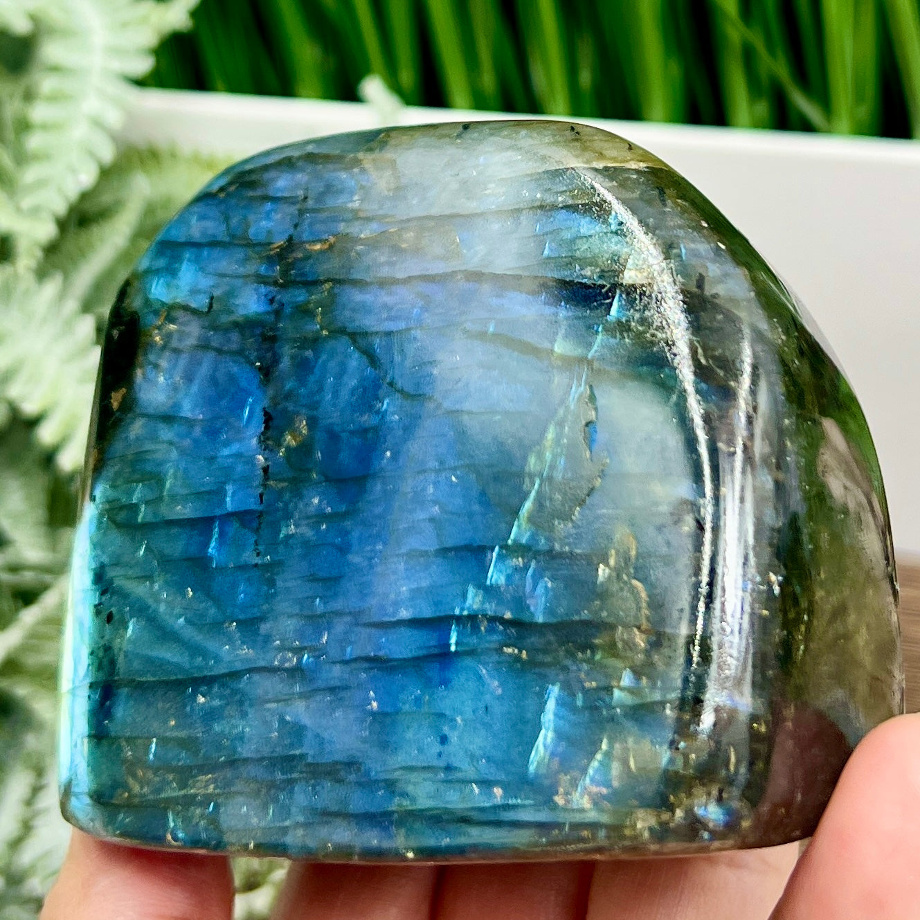 Labradorite Blue Free Form Healing Crystal 572g