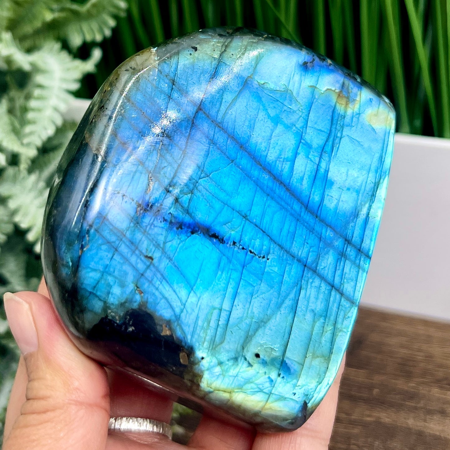 Labradorite Blue Free Form Healing Crystal 572g