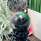 Ruby in Zoisite Sphere Healing Crystal Ball UV Reactive 511g 66mm