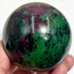 Ruby in Zoisite Sphere Healing Crystal Ball UV Reactive 511g 66mm